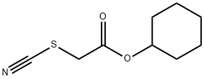 Thiocyanatoacetic acid cyclohexyl ester Structure