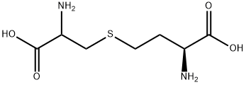 rac-(R*)-2-アミノ-4-[(2-アミノ-2-カルボキシエチル)チオ]ブタン酸 化学構造式