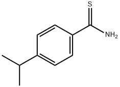 4-イソプロピルベンゼンカルボチオアミド 化学構造式