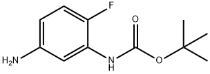 (5-アミノ-2-フルオロフェニル)カルバミン酸TERT-ブチル 化学構造式
