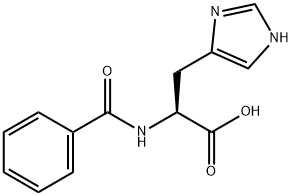 ベンゾイル-L-ヒスチジン一水和物 化学構造式