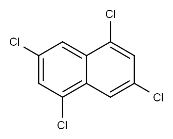 1,3,5,7-テトラクロロナフタレン 化学構造式