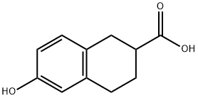2-NAPHTHALENECARBOXYLIC ACID, 1,2,3,4-TETRAHYDRO-6-HYDROXY- Struktur