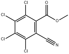 methyl 2,3,4,5-terachloro-6-cyanobenzoate Struktur