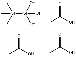 2,2,2-trimethyldisilane-1,1,1-triyl triacetate Struktur