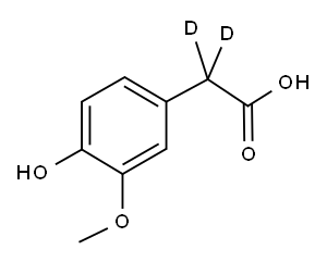 4-HYDROXY-3-METHOXYPHENYLACETIC-2,2-D2 ACID Structure
