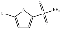 5-クロロ-2-チオフェンスルホンアミド 化学構造式
