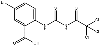 5-BROMO-2-[[THIOXO[(TRICHLOROACETYL)AMINO]METHYL]AMINO]-BENZOIC ACID Structure