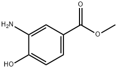 3-アミノ-4-ヒドロキシ安息香酸メチル 化学構造式