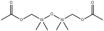 Methanol, (1,1,3,3-tetramethyl-1,3-disiloxanediyl)bis-, diacetate Struktur