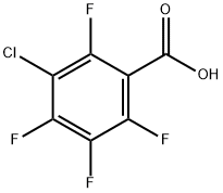 3-氯-2,4,5,6-四氟苯甲酸, 5360-81-6, 结构式