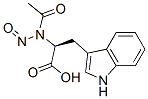 (2S)-2-(acetyl-nitroso-amino)-3-(1H-indol-3-yl)propanoic acid Struktur