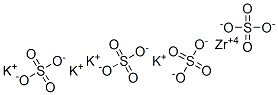 tetrapotassium zirconium tetrakis(sulphate) Struktur