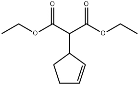 diethyl 2-cyclopenten-1-ylmalonate Struktur