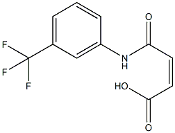 (2E)-3-{[3-(Trifluoromethyl)phenyl]carbamoyl}prop-2-enoic acid Struktur