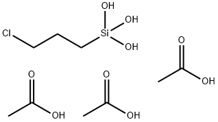 triacetoxy(3-chloropropyl)silane Struktur