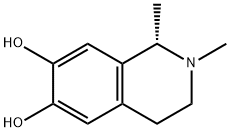 (1S)-1,2-dimethyl-3,4-dihydro-1H-isoquinoline-6,7-diol Struktur
