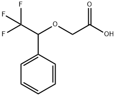 2-(2,2,2-三氟-1-苯基乙氧基)乙酸, 53623-80-6, 结构式