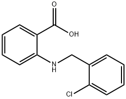 2-[(2-氯苄基)氨基]苯甲酸 结构式