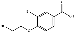 Methyl 3-bromo-4-β-hydroxyethoxybenzoate Struktur