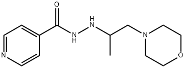 Isonicotinic acid 2-(1-methyl-2-morpholinoethyl) hydrazide Struktur
