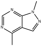 1H-Pyrazolo[3,4-d]pyrimidine, 1,4-dimethyl- (9CI) Struktur