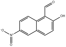 6-NITRO-2-HYDROXYNAPHTHALENE-1-CARBOXALDEHYDE Struktur
