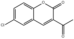 3-ACETYL-6-CHLORO-2H-CHROMEN-2-ONE Struktur
