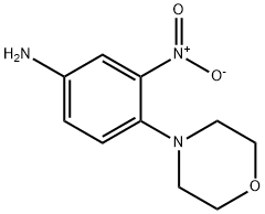 4-吗啉基-3-硝基苯胺 结构式
