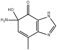 4H-Benzimidazol-4-one,  5-amino-1,5-dihydro-5-hydroxy-7-methyl-  (9CI) Structure