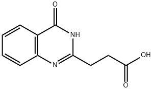 3-(4-氧代-3,4-二氢-喹唑啉-2-基)-丙酸 结构式