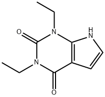1,3-Diethyl-1H-pyrrolo[2,3-d]pyrimidine-2,4(3H,7H)-dione Struktur