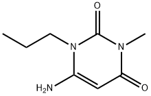 6-アミノ-3-メチル-1-プロピルウラシル 化学構造式