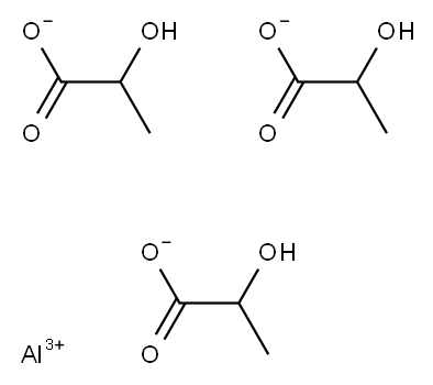 Tris(2-hydroxypropionic acid)aluminum salt Struktur