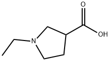1-乙基吡咯烷-3-羧酸, 5370-36-5, 结构式
