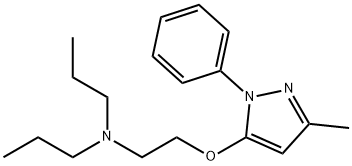 5-[2-(Dipropylamino)ethoxy]-3-methyl-1-phenyl-1H-pyrazole 结构式