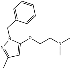 1-Benzyl-5-[2-(dimethylamino)ethoxy]-3-methyl-1H-pyrazole 结构式