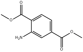 2-アミノテレフタル酸ジメチル 化学構造式