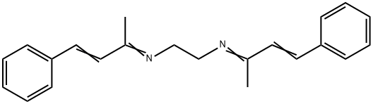 N,N'-ビス(1-メチル-3-フェニル-2-プロペン-1-イリデン)-1,2-エタンジアミン 化学構造式