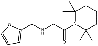 1-[N-(2-フリルメチル)グリシル]-2,2,6,6-テトラメチルピペリジン 化学構造式
