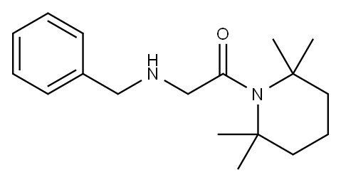 1-(N-ベンジルグリシル)-2,2,6,6-テトラメチルピペリジン 化学構造式