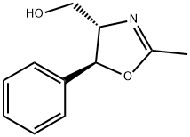 (4S,5S)-(-)-2-甲基-5-苯基-2-噁唑啉-4-甲醇 结构式