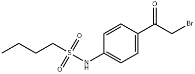 N-(4-BROMOACETYL)PHENYL-1-BUTANESULFONAMIDE 结构式