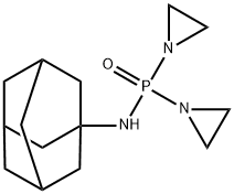 P,P-ビス(1-アジリジニル)-N-(1-アダマンチル)ホスフィンアミド 化学構造式