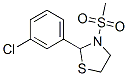 Thiazolidine, 2-(3-chlorophenyl)-3-(methylsulfonyl)- (9CI) Structure