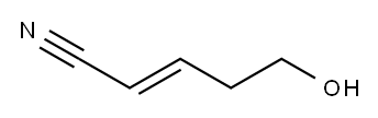 (E)-5-Hydroxy-2-pentenenitrile Struktur