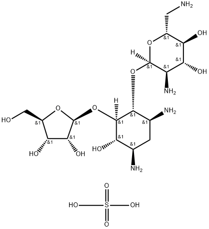リボスタマイシン硫酸塩 化学構造式