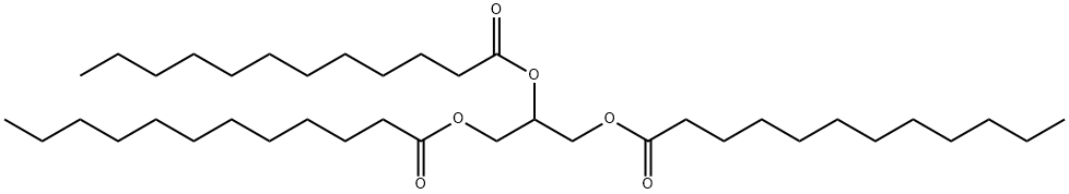 トリラウリン 化学構造式
