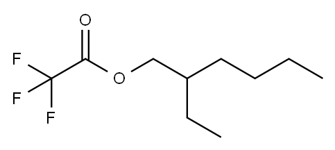 Acetic acid, 2,2,2-trifluoro-, 2-ethylhexyl ester 结构式