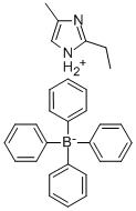 四苯硼化(2-乙基-4-甲基)咪唑 结构式